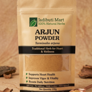 Arjun Powder – 100 g Pure Single Herb Jadibuti Powder Online | JadibutiMart