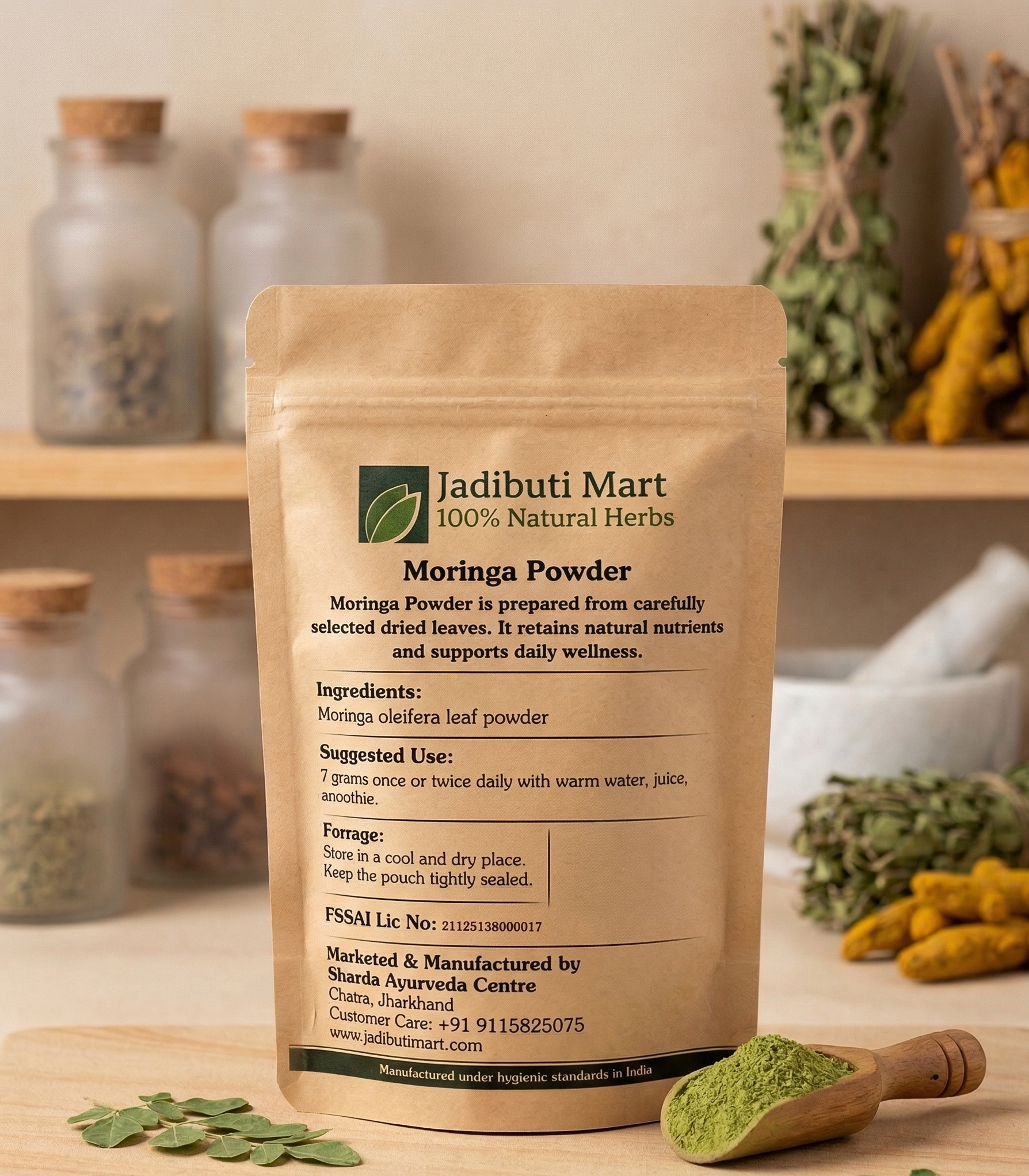 Moringa Powder 100g 100% Natural, For Hair, Skin and Edible Use, Energy Booster, Immunity Support